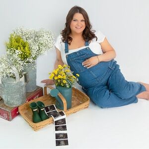 Blue Denim Maternity Overalls